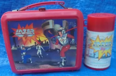 1986 Lazer Tag Lunchbox Complete With Thermos Vintage Worlds Of Wonder Aladdin • £34.05