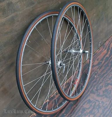 Vintage Dura-Ace 700c RoadBike WHEELS Mavic G40 Rims 6-7Speed Hubs Bicycle Tires • $368