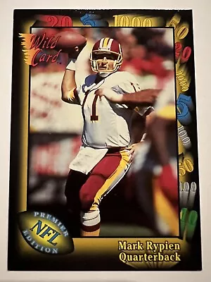 Mark Rypien 1991 NFL Wild Card Washington  Redskins Commanders Super Bowl • $1.49