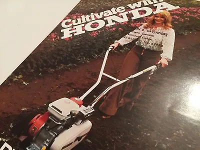 HONDA Rotary Tillers Range Original Late 1970s/early 1980s Sales Brochure • £15