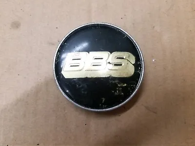 BBS Aftermarket Wheel Rim Black & Chrome Gold 2 5/8  Center Cap Hub Dust Cover • $10.99