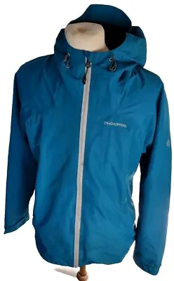 Craghoppers Aquadry - Womens Waterproof Mindfully Made Lined Zip Jacket Uk 12 • £24.99