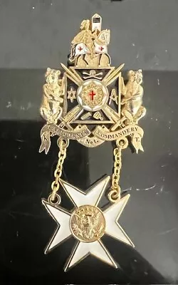 Grand York Rite Of California Commandery No. 1 Masonic Medal RARE • $32.29