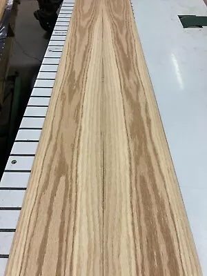 Red Oak Wood Veneer 2 Sheets 74'' X 6 1/2'' 518B • $14.99