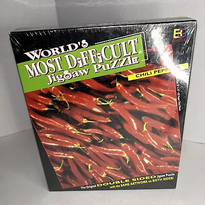 Worlds Most Difficult Jigsaw Puzzle Chili Peppers Vintage New In Sealed Box • $22