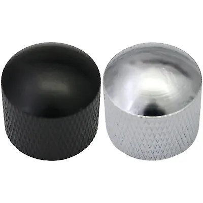 Metal Body Domed Knurled Guitar Control Knob Tone / Volume - 5.5mm Round Hole • £2.99