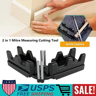 2-in-1 Mitre Measuring Cutting Tool Carpentry Miter Saw Pipeline Installation • $15.19