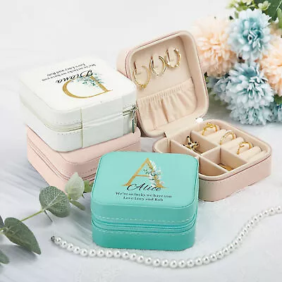 Personalised Portable Jewellery Box Gift For Her Birthday Wedding Mother's Day • £9.99