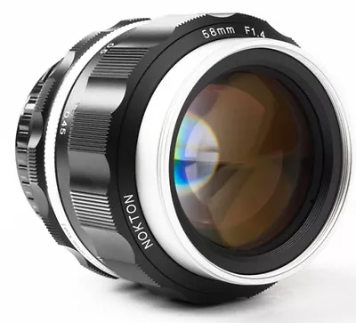 Voigtlander USA WARRANTY NOKTON 58mm F1.4 SL II S For Nikon F AIS Chrome NOSE • $549