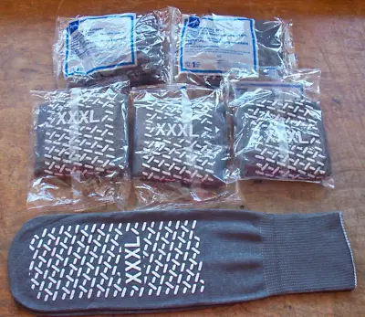 6 Pr Medline Double Tread Slipper Sock Skid Resistant Soles Latex Free XXXL 3XL • $21.99