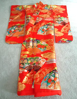 Uchikake Japanese Kimono Hanging Embroidered • $75.99