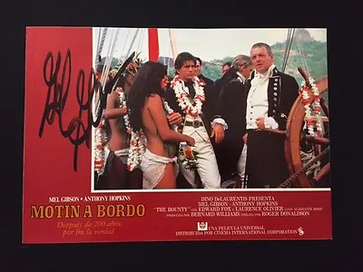 Mel Gibson - Spanish Lobby Mutiny On The Bounty - Autograph *Hollywood Posters* • $95