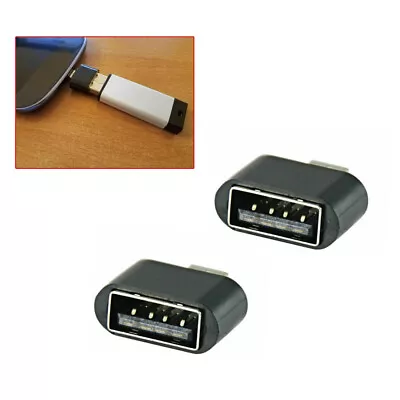 2x Micro USB B Male To USB 2.0A Female OTG Adapter For Samsung S5 S6 S7 Note • $1.65