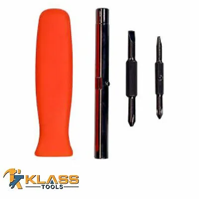 6 In 1 Screwdriver Set With Reversible Bits By KlassTools • $6.39