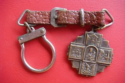 Saint Michael The Archangel / Mont St. Michel Rare Vintage Medal Keychain • $80