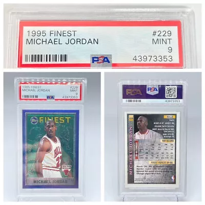 Michael Jordan 1995-96 1995 Finest #229 PSA 9 • $69.99