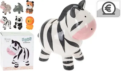 Kids Piggy Bank Zoo Animal Design Money Saving Storage Pots Money Banks Coin Jar • £9.49