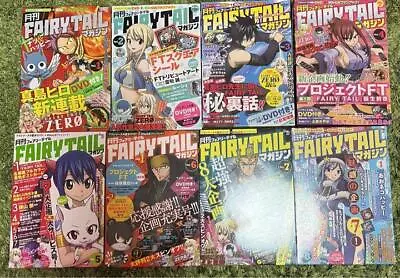 Monthly Fairy Tail Magazine Vol.1-vol.13 Comics DVD Set By Hiro Mashima • £103.15