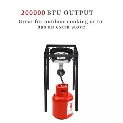 200000 BTU Stove Propane Burner Cooking Gas Cooker BBQ Grill 0-20 Psi Adjustable • $68.89