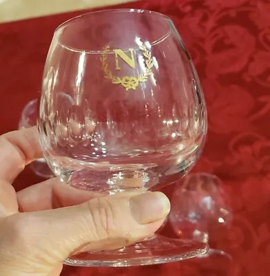Set Of 4 Monogrammed Cognac Brandy Wine Glasses Beautiful Stemware S-22 • $10