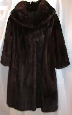 Brown Mink Coat Lined Grammy Winner Louise B Maybelle In Lining EUC  • $168.75