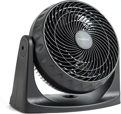 3 Speed Turbo Cooling Desk Fan Silent Powerful Table Fan By Nuovva (Black) • £17.99