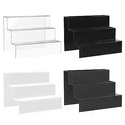 £362.58 • Buy 3 Step Display Stand Counter Retail Riser Acrylic Nail Polish Jewellery Plinth