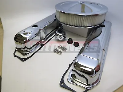 BB Chrysler Chrome Engine Dress Up Kit Valve Covers Air Cleaner Mopar 383 440 • $129.96