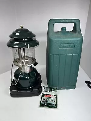 Vintage 3/89 Adjustable Two Mantle Coleman Lantern With Case Model 288A700 • $55