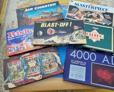 Vintage Board Games Complete 1960s To 1990s Waddington/Parker Games • £11