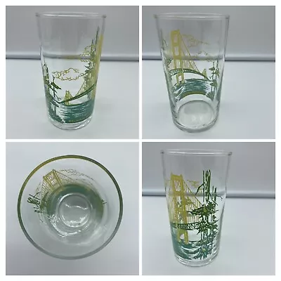 Vintage 1940's-1960's Mackinac Bridge State Of Michigan Souvenir Glass • $12.99