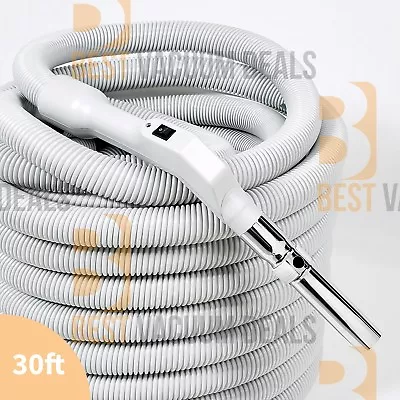 Vacuflo Central Vacuum Hose 30' Vac Button-Lock Hose- Universal-Easy To OperatE! • $129.99