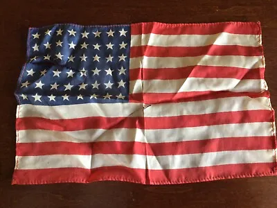 Vintage Silk American Flag 48 States Worn • $15