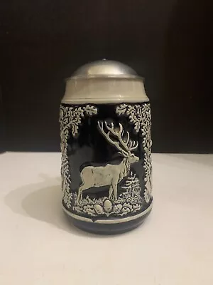 Vintage Marzi & Remy #2695 German 1 Liter German Lidded Beer Stein Stag Turkey • $35.99