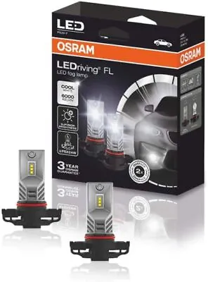 Pair Of Bulbs Fog Lamp Osram 2604CW Ledriving Fl 6000K Ece PSX24W • $67.84