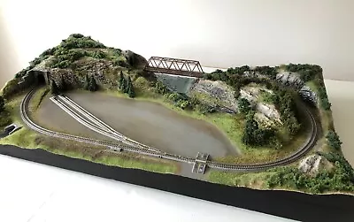 Handmade Z Scale Train Layout: The Foothills And The Valley • $1489