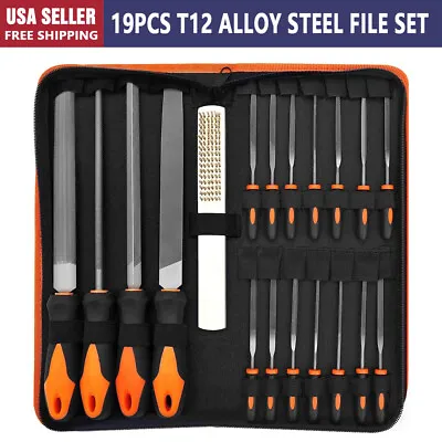 4pcs Of 8  File Set Metal Filing Rasp Needle File Woodworking Hand Tools | 19pcs • $19.86