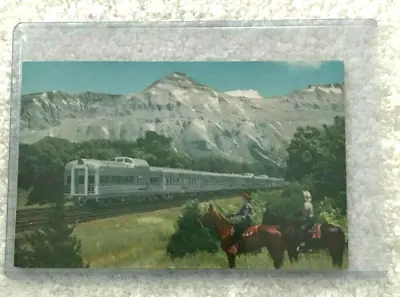 $8.99 • Buy Vintage Burlington Rio Grande Railroad Denver Zephyr Train Postcard 