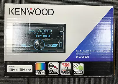 Kenwood DPX-3000U Double Din AUX USB IPhone IPod Android Car Stereo USED • £80