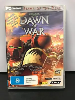 Warhammer 40000 Dawn Of War PC Game 3 Discs Plus Poster • $15
