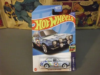 2022 Hot Wheels 70 Ford Escort Rs1600 Blue • $1.66