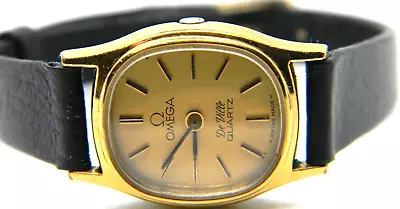 Ladies Vintage Omega De Ville Push Button 1350 Quartz Dress Swiss Made Watch Lot • $199.99