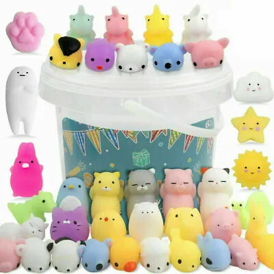 $8.99 • Buy 10/20Pcs Mini Animal Squishies Kawaii Mochi Squeeze Toys Stretch Stress Squishy