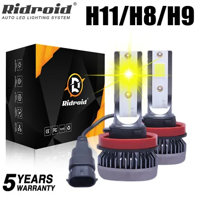 H11 LED Headlight Super Bright Bulbs Kit Yellow 3000K 26000LM High/Low Beam Lamp • $10.99