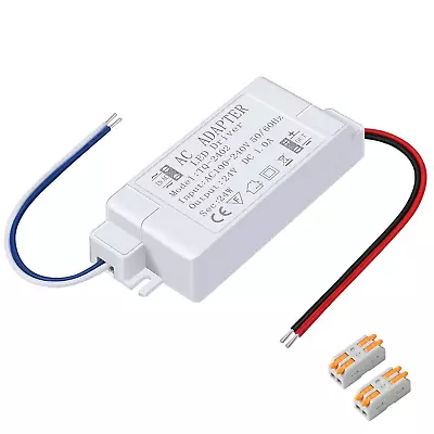 24V Power Supply- LED Driver 24W 1A- 110V AC To 12V DC Converter For LED Strip • $16.11