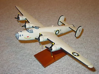 USAF Consolidated B-24D Liberator  Ploesti Raid  Mahogany Model Airplane W/ Base • $234.95