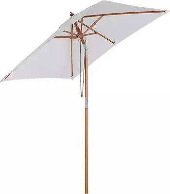 2M X 1.5M Garden Parasol Umbrella With Tilting Sunshade Canopy Outdoor Market T • £52.17