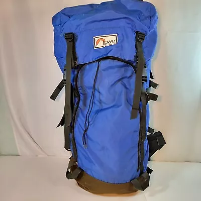 Vintage Lowe Alpine Systems Triolet Internal Frame Hiking Backpack Blue 30 H • $115