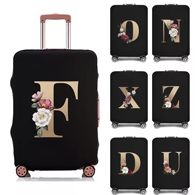 Travel Trolley Case Cover Protector Suitcase Cover Luggage Storage Cover Initial • £8.94