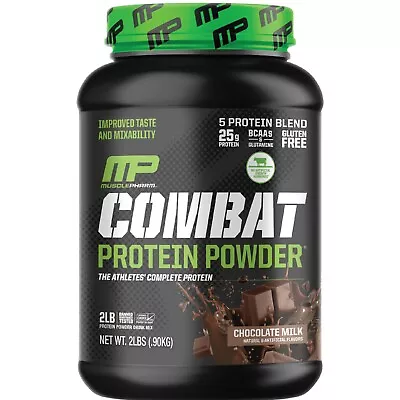 MusclePharm Combat Protein Powder  - 2 Lb 25 Servings Chocolate Milk • $42.99